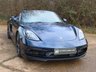 USED 2018 18 PORSCHE 718 BOXSTER 2.5T GTS Convertible 2dr Petrol PDK Euro 6 (s/s) (365 ps) FULL PORSCHE HISTORY, PORSCHE WARRANTY TO MARCH 2026, BOSE, PASM, CHRONO, SPORTS EXHAUST, CAR PLAY MIRRORLINK, PDK, HEATED SEATS, NIGHT BLUE PAINTWORK