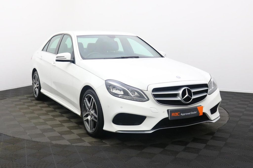USED 2014 14 MERCEDES-BENZ E-CLASS 2.1 E220 CDI AMG Sport Saloon 4dr Diesel G-Tronic+ Euro 5 (s/s) (170 ps) Sat Nav Part Leather