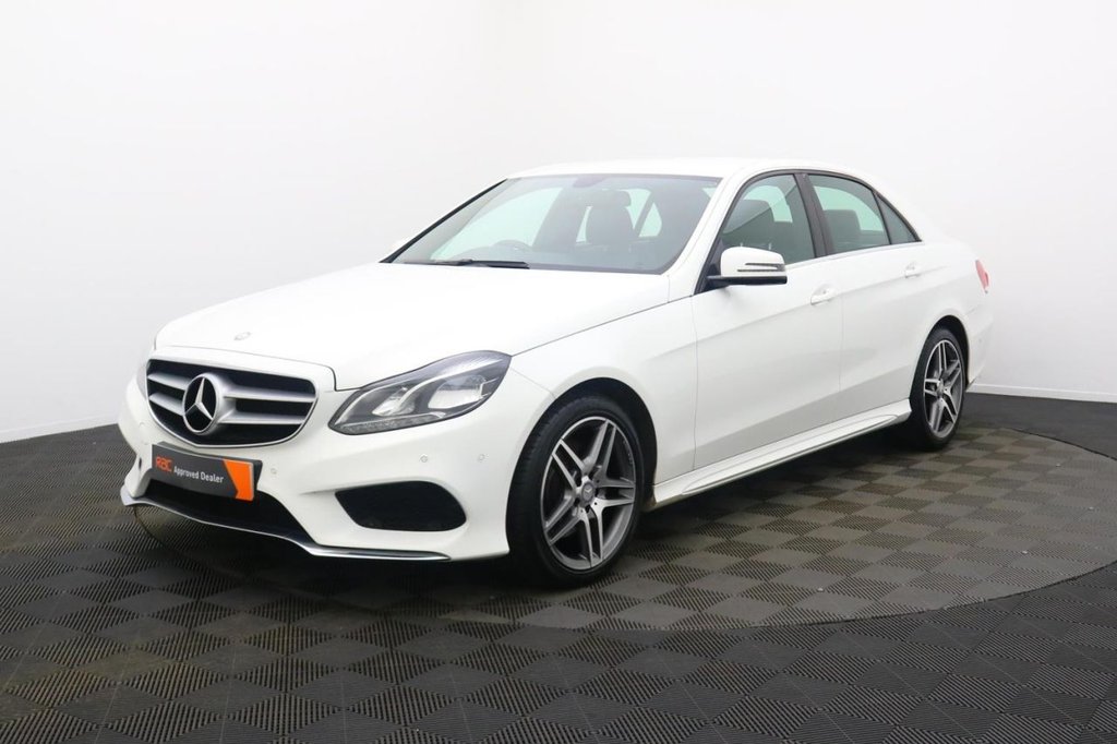 USED 2014 14 MERCEDES-BENZ E-CLASS 2.1 E220 CDI AMG Sport Saloon 4dr Diesel G-Tronic+ Euro 5 (s/s) (170 ps) Sat Nav Part Leather