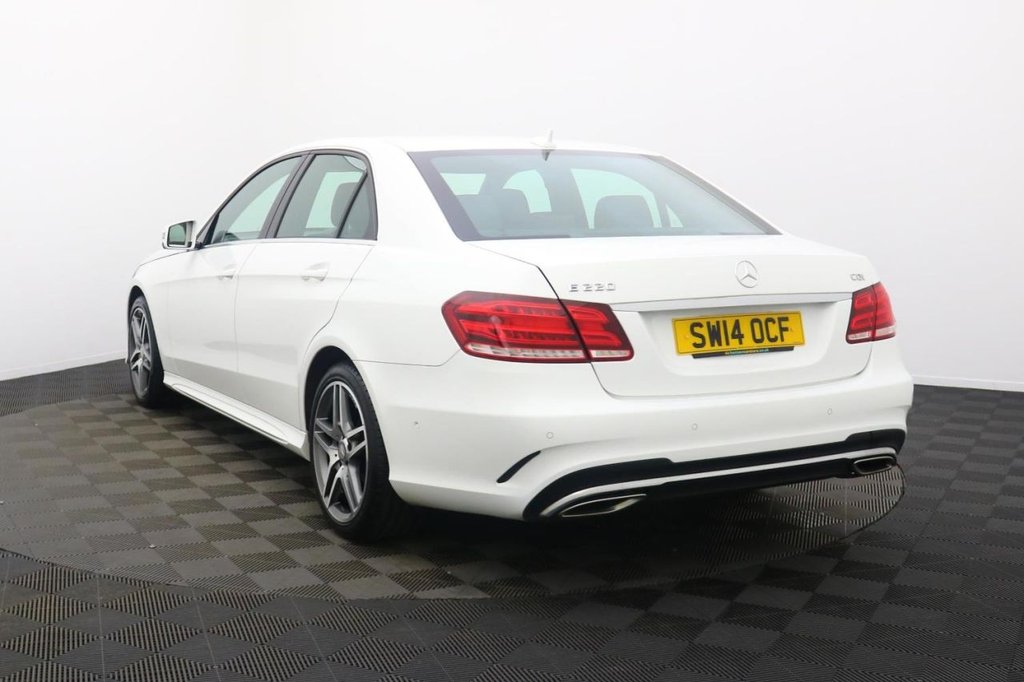 USED 2014 14 MERCEDES-BENZ E-CLASS 2.1 E220 CDI AMG Sport Saloon 4dr Diesel G-Tronic+ Euro 5 (s/s) (170 ps) Sat Nav Part Leather