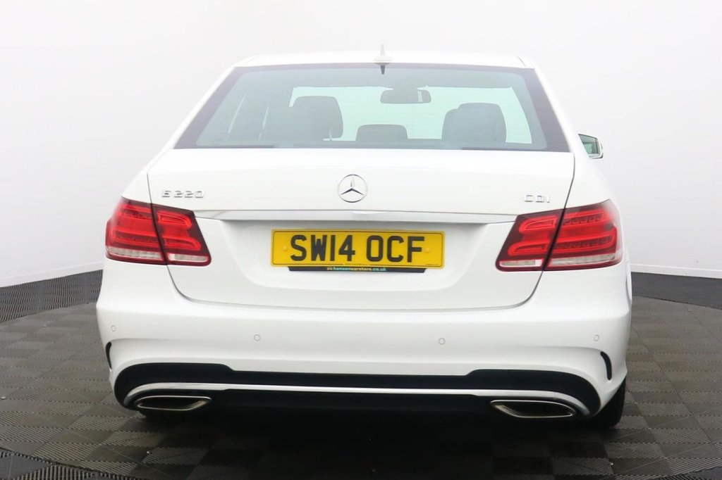 USED 2014 14 MERCEDES-BENZ E-CLASS 2.1 E220 CDI AMG Sport Saloon 4dr Diesel G-Tronic+ Euro 5 (s/s) (170 ps) Sat Nav Part Leather