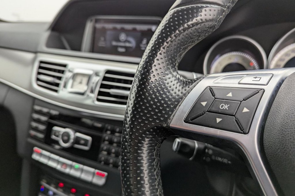 USED 2014 14 MERCEDES-BENZ E-CLASS 2.1 E220 CDI AMG Sport Saloon 4dr Diesel G-Tronic+ Euro 5 (s/s) (170 ps) Sat Nav Part Leather