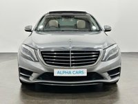 USED 2014 14 MERCEDES-BENZ S-CLASS 3.0 S350 V6 BlueTEC AMG Line Saloon 4dr Diesel G-Tronic+ Euro 6 (s/s) (258 ps) Striking Palladium Silver, Silk Beige / Espresso Leather, 20" Multi Spoke AMG Alloys, Electric Sliding Glass Sunroof, Wood and Leather Trimmed Steering Wheel, Soft Close Doors