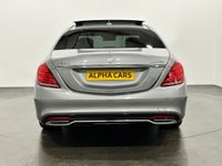 USED 2014 14 MERCEDES-BENZ S-CLASS 3.0 S350 V6 BlueTEC AMG Line Saloon 4dr Diesel G-Tronic+ Euro 6 (s/s) (258 ps) Striking Palladium Silver, Silk Beige / Espresso Leather, 20" Multi Spoke AMG Alloys, Electric Sliding Glass Sunroof, Wood and Leather Trimmed Steering Wheel, Soft Close Doors