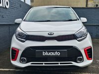 USED 2019 68 KIA PICANTO 1.0 T-GDi GT-Line Hatchback 5dr Petrol Manual Euro 6 (99 bhp) Apple Carplay & Android Auto, Rear Camera, Rear Sensors, Voice Control, Black & Red Faux Leather