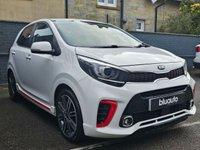 USED 2019 68 KIA PICANTO 1.0 T-GDi GT-Line Hatchback 5dr Petrol Manual Euro 6 (99 bhp) Apple Carplay & Android Auto, Rear Camera, Rear Sensors, Voice Control, Black & Red Faux Leather