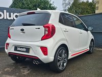 USED 2019 68 KIA PICANTO 1.0 T-GDi GT-Line Hatchback 5dr Petrol Manual Euro 6 (99 bhp) Apple Carplay & Android Auto, Rear Camera, Rear Sensors, Voice Control, Black & Red Faux Leather