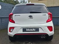 USED 2019 68 KIA PICANTO 1.0 T-GDi GT-Line Hatchback 5dr Petrol Manual Euro 6 (99 bhp) Apple Carplay & Android Auto, Rear Camera, Rear Sensors, Voice Control, Black & Red Faux Leather
