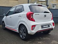 USED 2019 68 KIA PICANTO 1.0 T-GDi GT-Line Hatchback 5dr Petrol Manual Euro 6 (99 bhp) Apple Carplay & Android Auto, Rear Camera, Rear Sensors, Voice Control, Black & Red Faux Leather