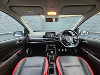 USED 2019 68 KIA PICANTO 1.0 T-GDi GT-Line Hatchback 5dr Petrol Manual Euro 6 (99 bhp) Apple Carplay & Android Auto, Rear Camera, Rear Sensors, Voice Control, Black & Red Faux Leather