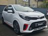 USED 2019 68 KIA PICANTO 1.0 T-GDi GT-Line Hatchback 5dr Petrol Manual Euro 6 (99 bhp) Apple Carplay & Android Auto, Rear Camera, Rear Sensors, Voice Control, Black & Red Faux Leather