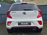 USED 2019 68 KIA PICANTO 1.0 T-GDi GT-Line Hatchback 5dr Petrol Manual Euro 6 (99 bhp) Apple Carplay & Android Auto, Rear Camera, Rear Sensors, Voice Control, Black & Red Faux Leather