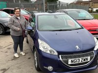 USED 2013 13 PEUGEOT 208 1.2l 5d  MANUAL 82 BHP 