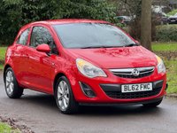 USED 2013 62 VAUXHALL CORSA 1.4 16V Active Hatchback 3dr Petrol Manual Euro 5 (A/C) (100 ps) 