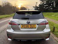 USED 2016 66 LEXUS CT 1.8 200h Sport Hatchback 5dr Petrol Hybrid CVT Euro 6 (s/s) (136 ps) SAT NAV-BLUETOOTH-CRUISE-&pound;0 TAX