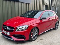 USED 2016 MERCEDES-BENZ A CLASS 2.0 A45 AMG (Premium) Hatchback 5dr Petrol SpdS DCT 4MATIC Euro 6 (s/s) (381 ps) PAN ROOF SPORTS SEATS CAR PLAY