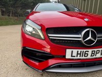 USED 2016 MERCEDES-BENZ A CLASS 2.0 A45 AMG (Premium) Hatchback 5dr Petrol SpdS DCT 4MATIC Euro 6 (s/s) (381 ps) PAN ROOF SPORTS SEATS CAR PLAY