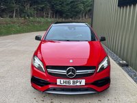 USED 2016 MERCEDES-BENZ A CLASS 2.0 A45 AMG (Premium) Hatchback 5dr Petrol SpdS DCT 4MATIC Euro 6 (s/s) (381 ps) PAN ROOF SPORTS SEATS CAR PLAY
