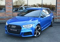 USED 2020 20 AUDI S3 2.0 TFSI Black Edition Sportback 5dr Petrol S Tronic quattro Euro 6 (s/s) (300 ps) DIGITAL DASH / ARA BLUE / B&O