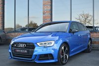 USED 2020 20 AUDI S3 2.0 TFSI Black Edition Sportback 5dr Petrol S Tronic quattro Euro 6 (s/s) (300 ps) DIGITAL DASH / ARA BLUE / B&O