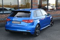 USED 2020 20 AUDI S3 2.0 TFSI Black Edition Sportback 5dr Petrol S Tronic quattro Euro 6 (s/s) (300 ps) DIGITAL DASH / ARA BLUE / B&O