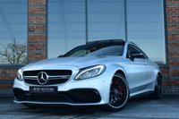 USED 2018 18 MERCEDES-BENZ C-CLASS 4.0 C63 V8 BiTurbo AMG S (Premium) Coupe 2dr Petrol SpdS MCT Euro 6 (s/s) (510 ps) MAGNO SILVER / 360 CAM / FMBSH