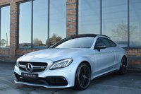 USED 2018 18 MERCEDES-BENZ C-CLASS 4.0 C63 V8 BiTurbo AMG S (Premium) Coupe 2dr Petrol SpdS MCT Euro 6 (s/s) (510 ps) MAGNO SILVER / 360 CAM / FMBSH