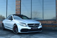 USED 2018 18 MERCEDES-BENZ C-CLASS 4.0 C63 V8 BiTurbo AMG S (Premium) Coupe 2dr Petrol SpdS MCT Euro 6 (s/s) (510 ps) MAGNO SILVER / 360 CAM / FMBSH