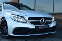 USED 2018 18 MERCEDES-BENZ C-CLASS 4.0 C63 V8 BiTurbo AMG S (Premium) Coupe 2dr Petrol SpdS MCT Euro 6 (s/s) (510 ps) MAGNO SILVER / 360 CAM / FMBSH