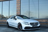 USED 2018 18 MERCEDES-BENZ C-CLASS 4.0 C63 V8 BiTurbo AMG S (Premium) Coupe 2dr Petrol SpdS MCT Euro 6 (s/s) (510 ps) MAGNO SILVER / 360 CAM / FMBSH