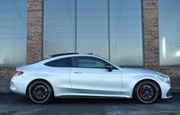 USED 2018 18 MERCEDES-BENZ C-CLASS 4.0 C63 V8 BiTurbo AMG S (Premium) Coupe 2dr Petrol SpdS MCT Euro 6 (s/s) (510 ps) MAGNO SILVER / 360 CAM / FMBSH