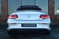 USED 2018 18 MERCEDES-BENZ C-CLASS 4.0 C63 V8 BiTurbo AMG S (Premium) Coupe 2dr Petrol SpdS MCT Euro 6 (s/s) (510 ps) MAGNO SILVER / 360 CAM / FMBSH