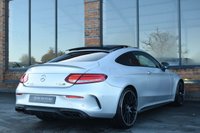 USED 2018 18 MERCEDES-BENZ C-CLASS 4.0 C63 V8 BiTurbo AMG S (Premium) Coupe 2dr Petrol SpdS MCT Euro 6 (s/s) (510 ps) MAGNO SILVER / 360 CAM / FMBSH