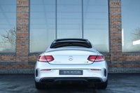 USED 2018 18 MERCEDES-BENZ C-CLASS 4.0 C63 V8 BiTurbo AMG S (Premium) Coupe 2dr Petrol SpdS MCT Euro 6 (s/s) (510 ps) MAGNO SILVER / 360 CAM / FMBSH