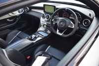 USED 2018 18 MERCEDES-BENZ C-CLASS 4.0 C63 V8 BiTurbo AMG S (Premium) Coupe 2dr Petrol SpdS MCT Euro 6 (s/s) (510 ps) MAGNO SILVER / 360 CAM / FMBSH