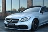 USED 2018 18 MERCEDES-BENZ C-CLASS 4.0 C63 V8 BiTurbo AMG S (Premium) Coupe 2dr Petrol SpdS MCT Euro 6 (s/s) (510 ps) MAGNO SILVER / 360 CAM / FMBSH