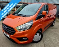 USED 2019 19 FORD TRANSIT CUSTOM 2.0 280 EcoBlue Trend Panel Van 5dr Diesel Manual L1 H1 Euro 6 (130 ps) 6 MONTH WARRANTY