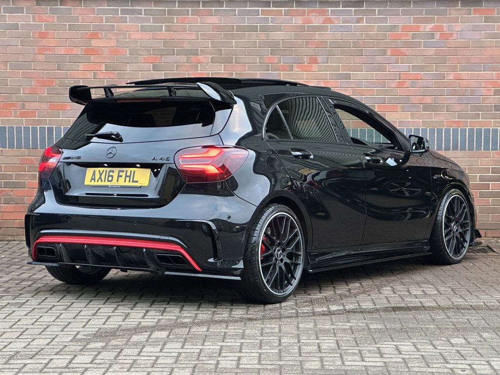 USED 2016 MERCEDES-BENZ A-CLASS 2.0 A45 AMG Hatchback 5dr Petrol SpdS DCT 4MATIC Euro 6 (s/s) (360 ps) PAN ROOF|AERO PACK|NIGHT PACK