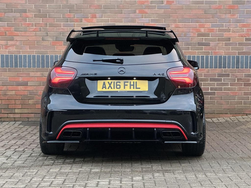 USED 2016 MERCEDES-BENZ A-CLASS 2.0 A45 AMG Hatchback 5dr Petrol SpdS DCT 4MATIC Euro 6 (s/s) (360 ps) PAN ROOF|AERO PACK|NIGHT PACK