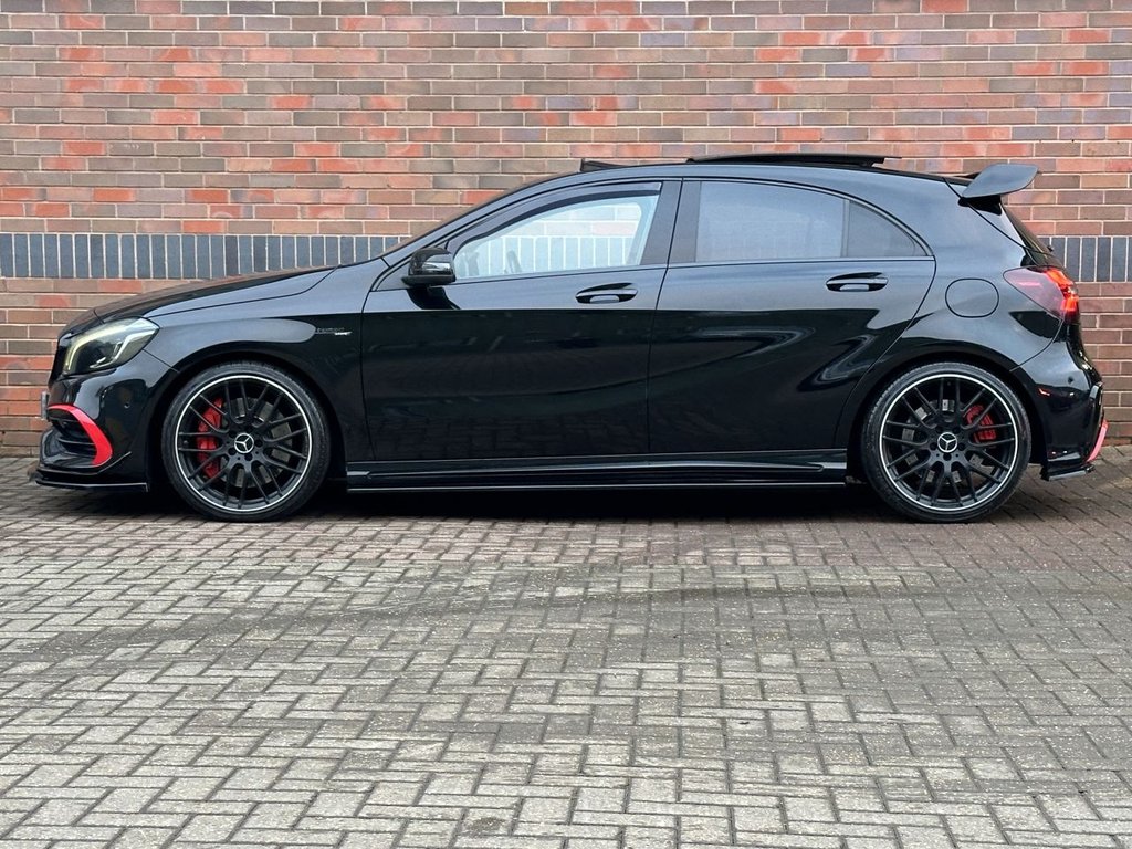 USED 2016 MERCEDES-BENZ A-CLASS 2.0 A45 AMG Hatchback 5dr Petrol SpdS DCT 4MATIC Euro 6 (s/s) (360 ps) PAN ROOF|AERO PACK|NIGHT PACK