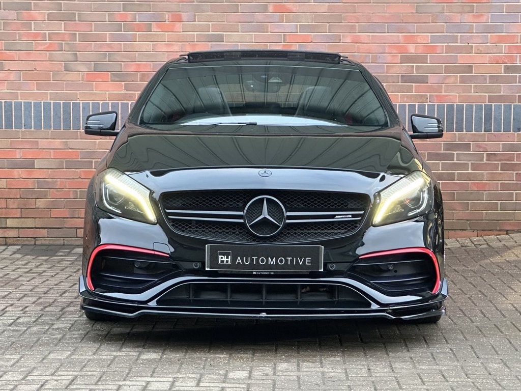 USED 2016 MERCEDES-BENZ A-CLASS 2.0 A45 AMG Hatchback 5dr Petrol SpdS DCT 4MATIC Euro 6 (s/s) (360 ps) PAN ROOF|AERO PACK|NIGHT PACK