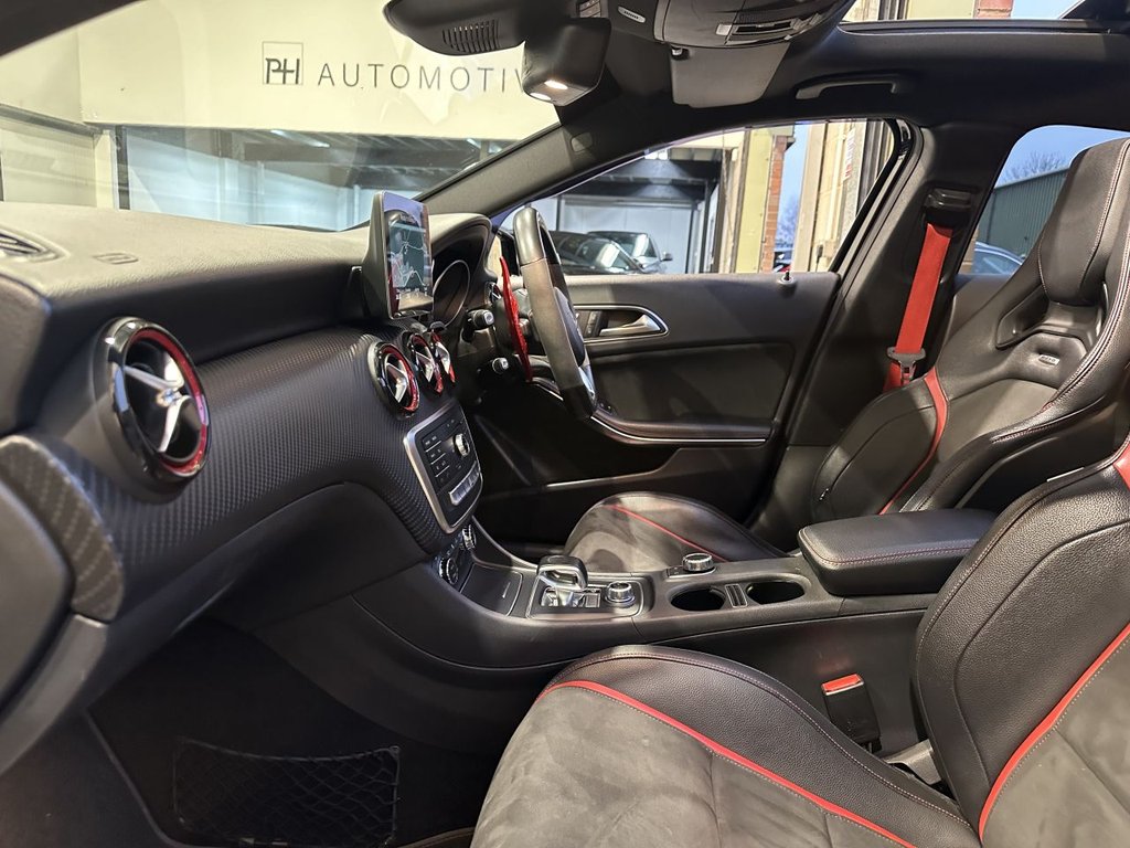 USED 2016 MERCEDES-BENZ A-CLASS 2.0 A45 AMG Hatchback 5dr Petrol SpdS DCT 4MATIC Euro 6 (s/s) (360 ps) PAN ROOF|AERO PACK|NIGHT PACK