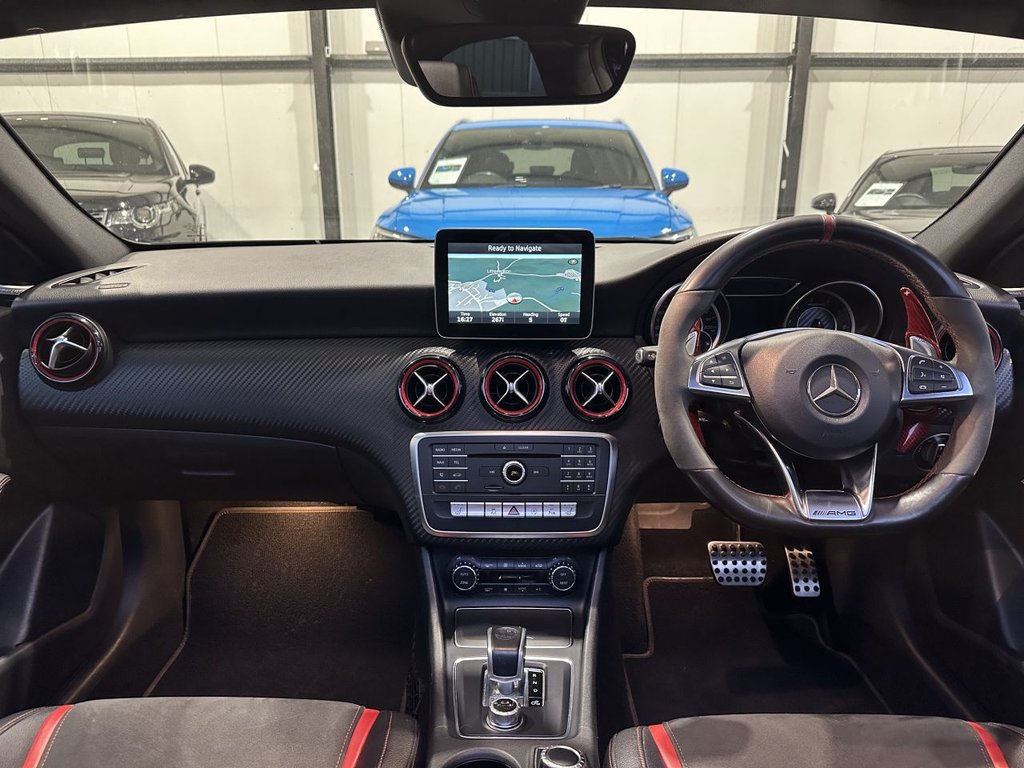 USED 2016 MERCEDES-BENZ A-CLASS 2.0 A45 AMG Hatchback 5dr Petrol SpdS DCT 4MATIC Euro 6 (s/s) (360 ps) PAN ROOF|AERO PACK|NIGHT PACK