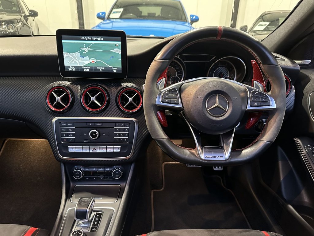 USED 2016 MERCEDES-BENZ A-CLASS 2.0 A45 AMG Hatchback 5dr Petrol SpdS DCT 4MATIC Euro 6 (s/s) (360 ps) PAN ROOF|AERO PACK|NIGHT PACK