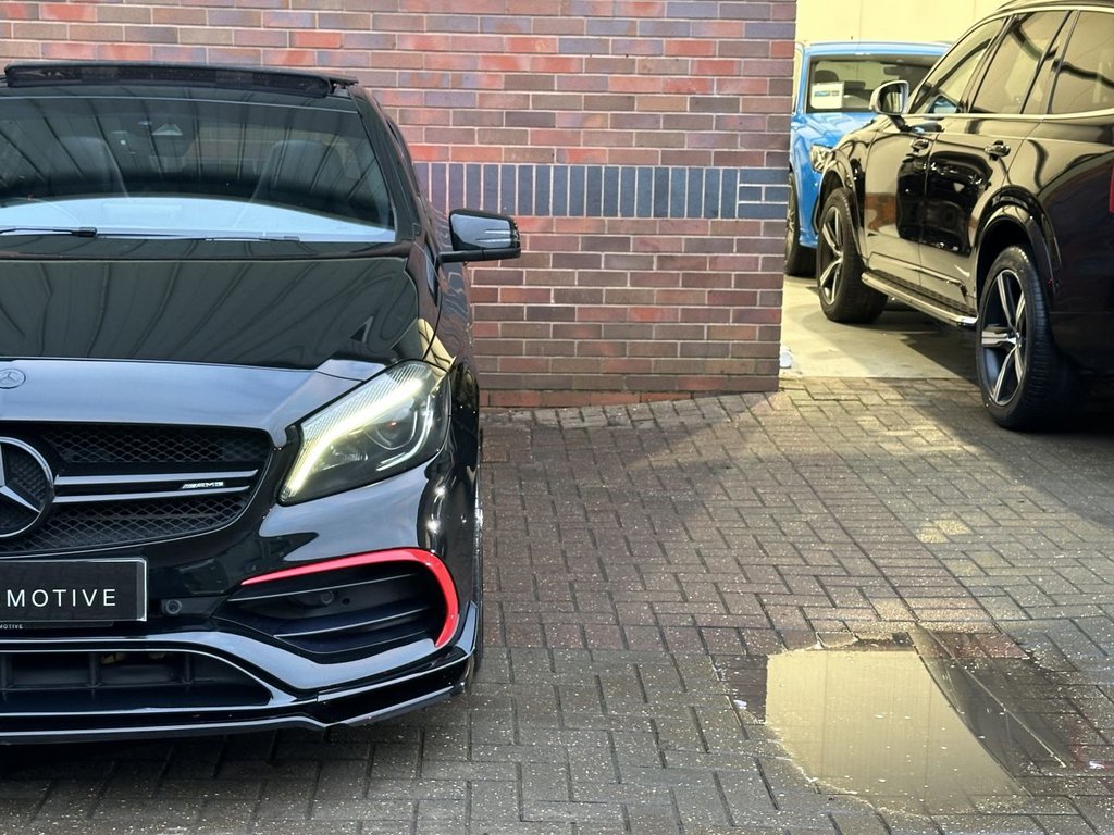 USED 2016 MERCEDES-BENZ A-CLASS 2.0 A45 AMG Hatchback 5dr Petrol SpdS DCT 4MATIC Euro 6 (s/s) (360 ps) PAN ROOF|AERO PACK|NIGHT PACK
