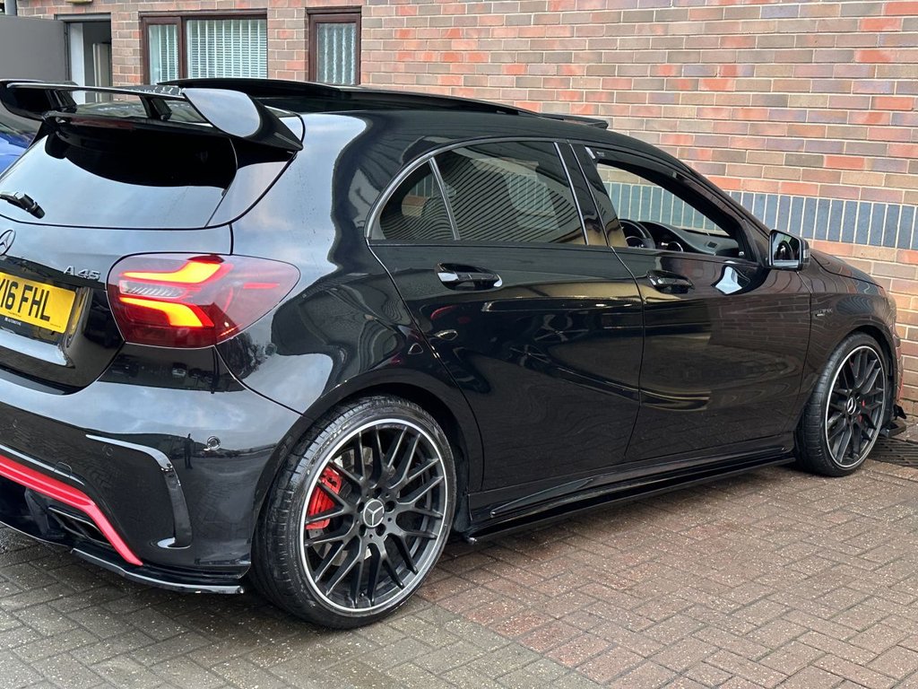 USED 2016 MERCEDES-BENZ A-CLASS 2.0 A45 AMG Hatchback 5dr Petrol SpdS DCT 4MATIC Euro 6 (s/s) (360 ps) PAN ROOF|AERO PACK|NIGHT PACK