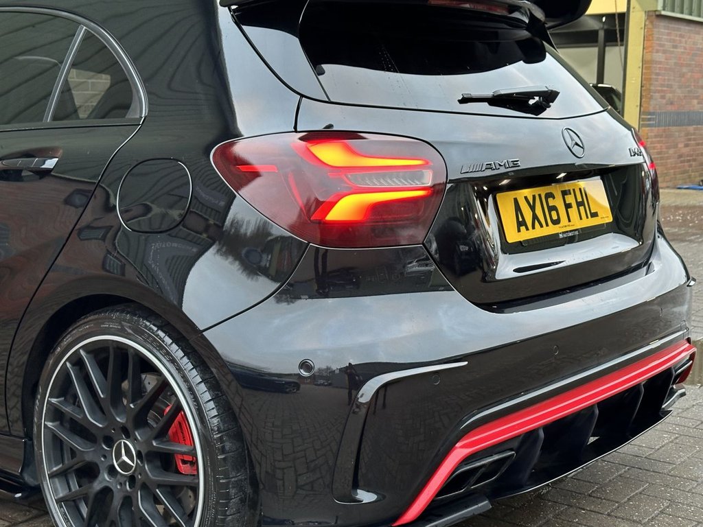 USED 2016 MERCEDES-BENZ A-CLASS 2.0 A45 AMG Hatchback 5dr Petrol SpdS DCT 4MATIC Euro 6 (s/s) (360 ps) PAN ROOF|AERO PACK|NIGHT PACK
