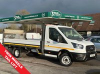 USED 2021 71 FORD TRANSIT 2.0 350 EcoBlue HDT Leader Dropside 2dr Diesel Manual RWD L4 Euro 6 (s/s) (DRW) (130 ps) - TWIN REAR WHEELS - TAIL LIFT - ULEZ FREE - 
