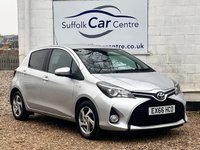 USED 2016 66 TOYOTA YARIS 1.5 VVT-h Icon Hatchback 5dr Petrol Hybrid E-CVT Euro 6 (101 ps) www.suffolkcarcentre.co.uk - Located at Lowestoft