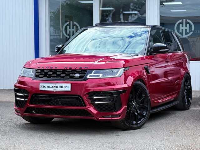 2019 19 Land Rover Range Rover Sport LAND ROVER RANGE ROVER SPORT 3.0 SD V6 AUTOBIOGRAPHY DYNAMIC LUMMA KIT OPEN PAN ROOF MERIDIAN HEAT & COOL SEATS SAT NAV 360 CAMERA STEPS 